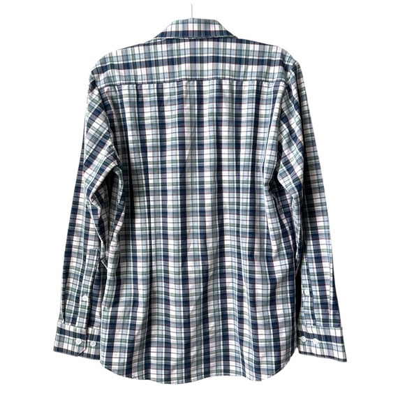 Mizzen + Main Leeward Medium Trim Fit Long Sleeve Stretch Button Up Shirt Plaid - Picture 5 of 5